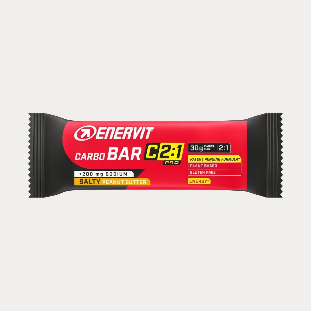 ENERVIT C2:1 Carbo Bar 45g (12 bars) Salty Peanut Butter with Sodium