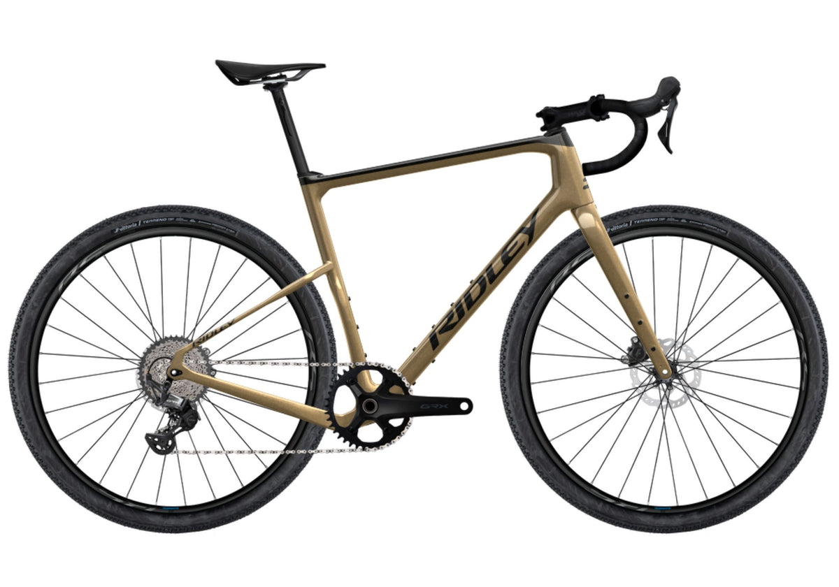 Ridley Kanzo Adventure Gravel Bike | Gold/black | Shimano GRX600 1x12sp