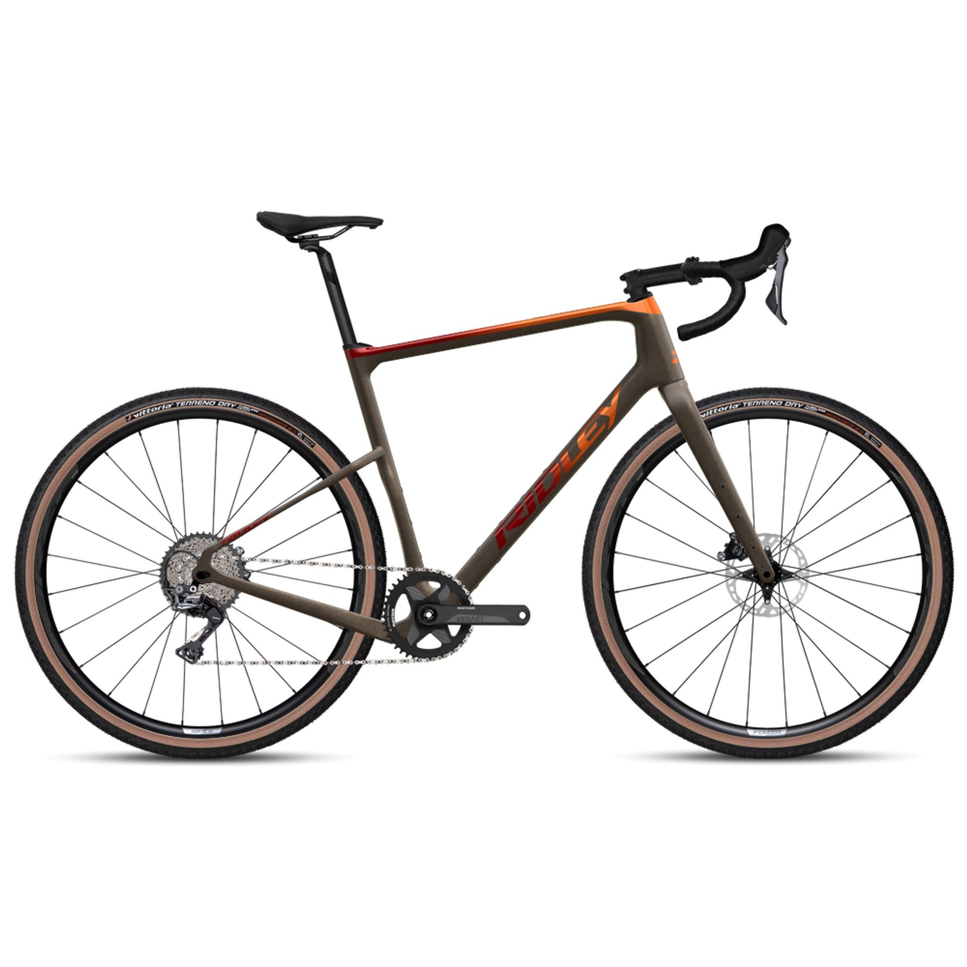 Ridley Kanzo Adventure Gravel Bike Orange Brown GRX800 1x12 Speed GravelBikeShop