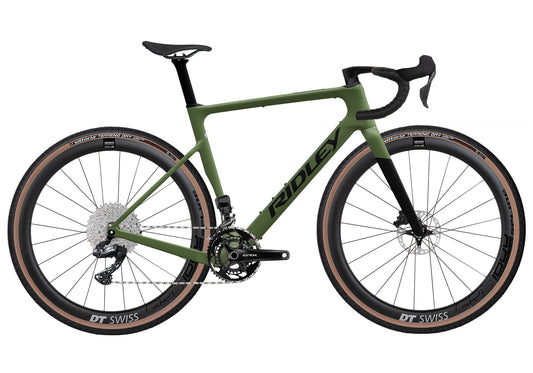 Ridley ASTR RS Gravel Bike | Crocodile Green | Shimano GRX DI2 2x12