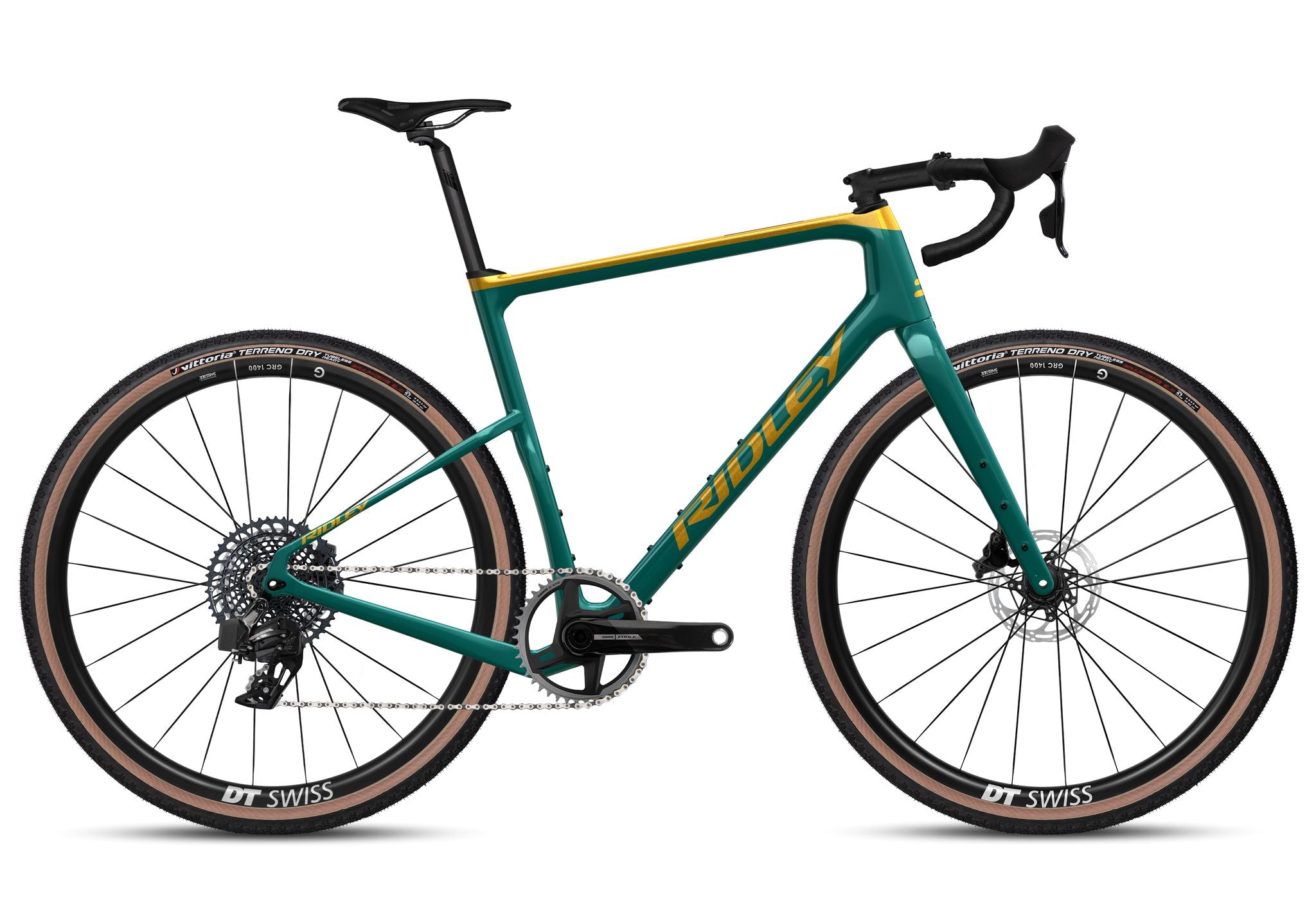 Ridley Kanzo Adventure Gravel Bike | green/yellow | SRAM Force