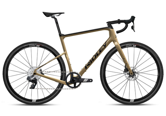 Ridley Kanzo Adventure Gravel Bike | Gold/ black | SRAM Apex XPLR AXS 1x12sp