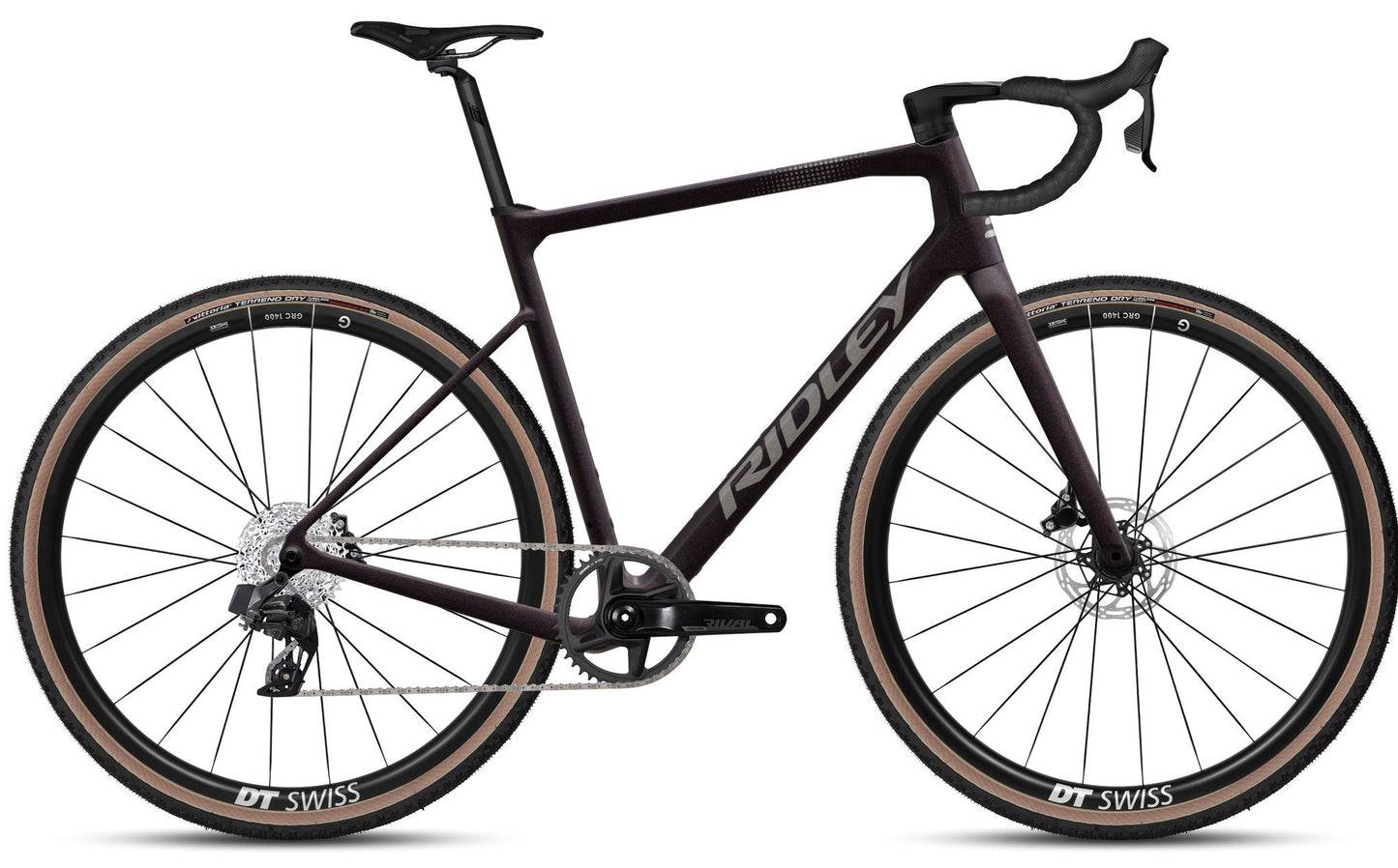 Ridley GRIFN Gravel Bike | dark plum metallic | SRAM Rival AXS XPLR 1x12