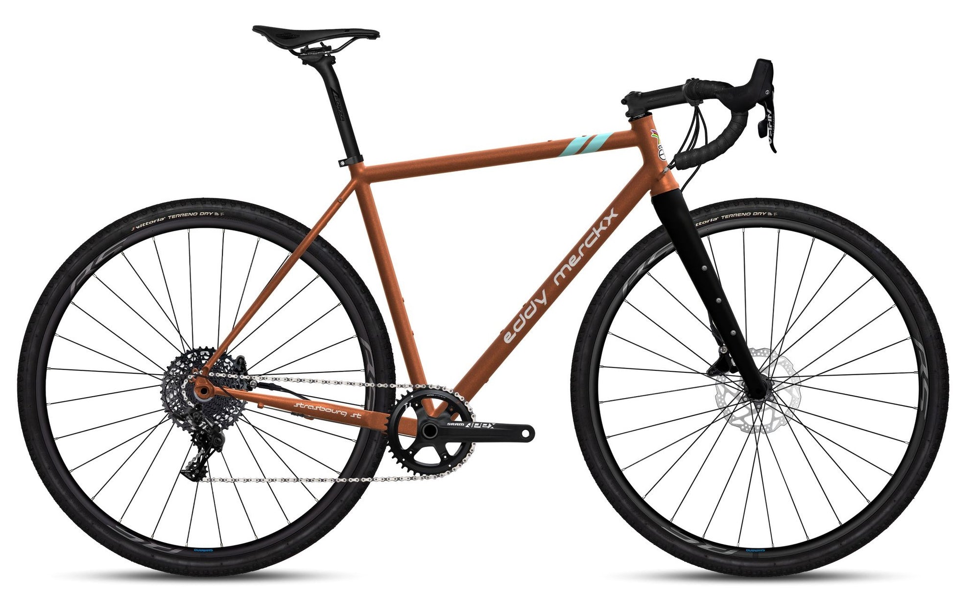 Eddy Merckx Strasbourg Steel Gravel bike brown SRAM Apex 1x12