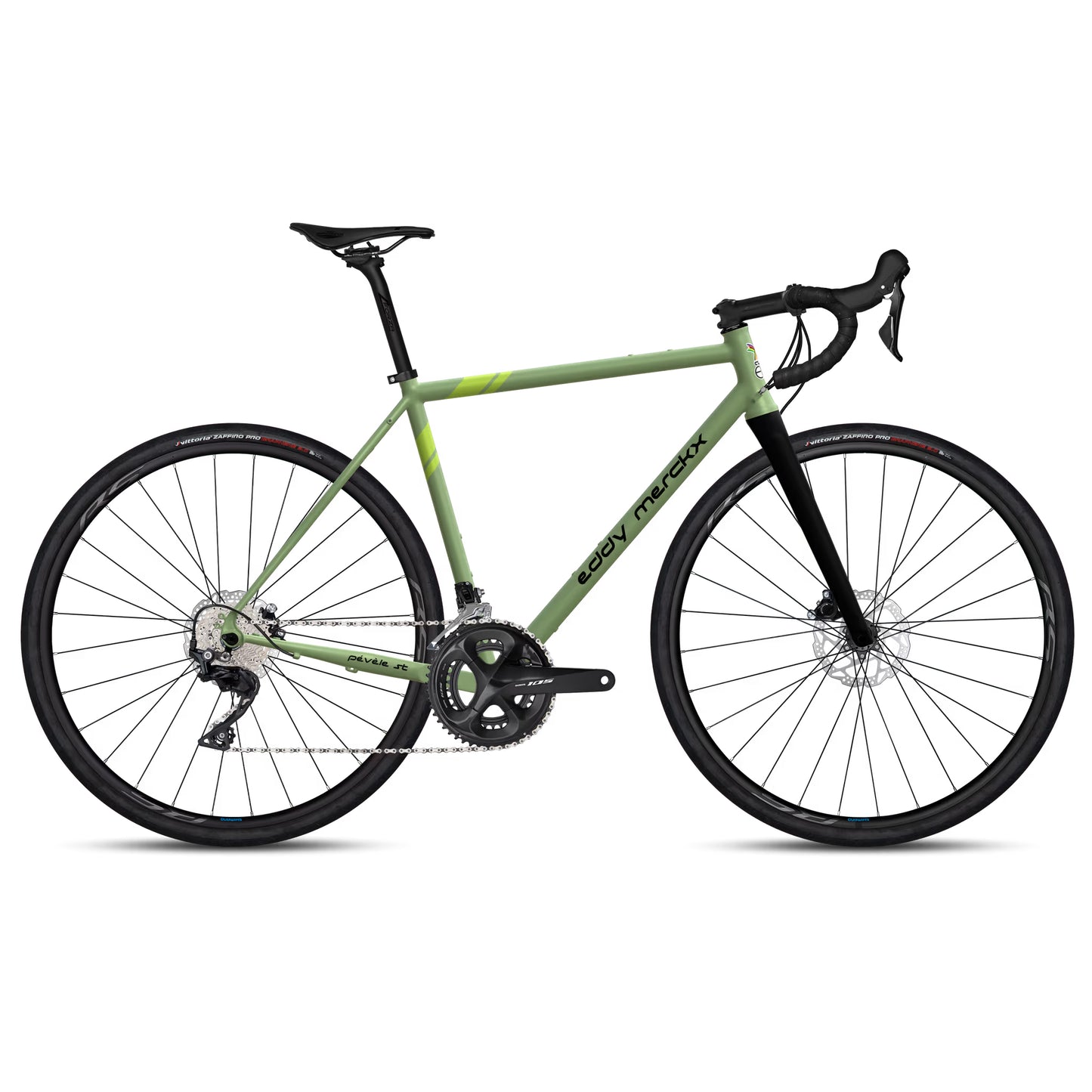 Eddy Merckx Pévèle Steel Frameset | Green