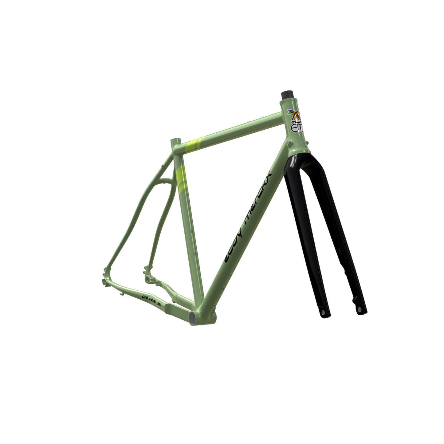 Eddy Merckx Pévèle Steel Frameset | Green