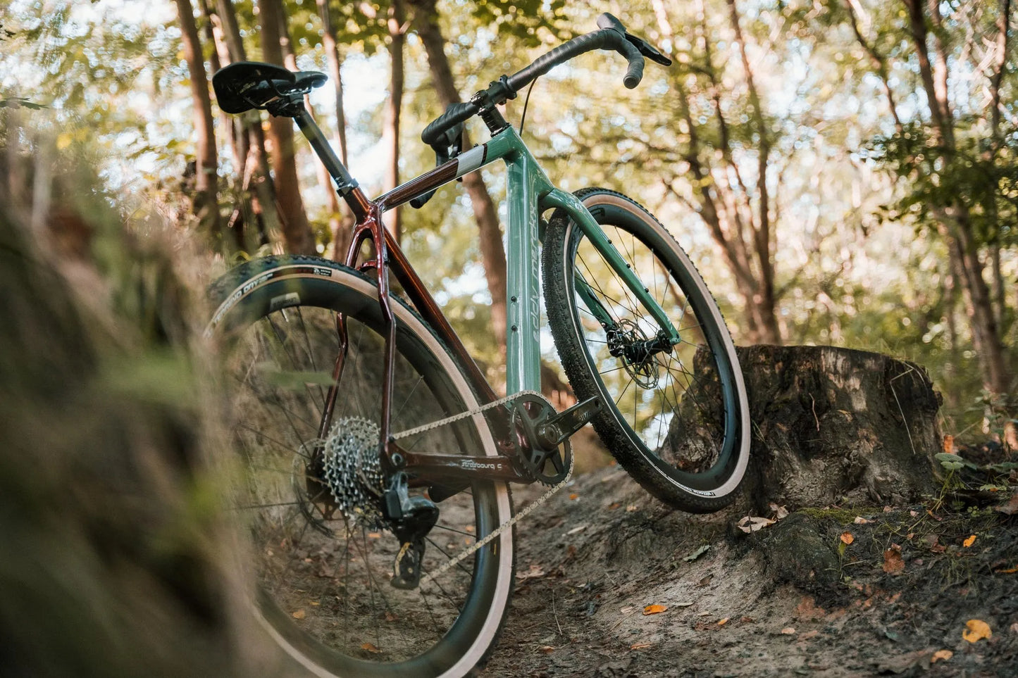 Eddy Merckx Strasbourg Carbon Frameset | Green/Red