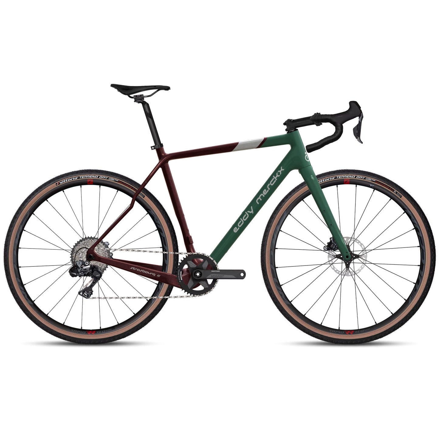 Eddy Merckx Strasbourg Carbon Frameset | Green/Red