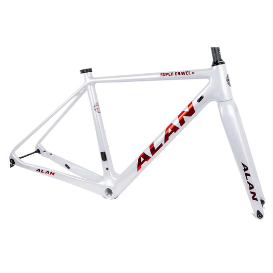 ALAN Super RC Gravel Frameset | RC5 Ruby White