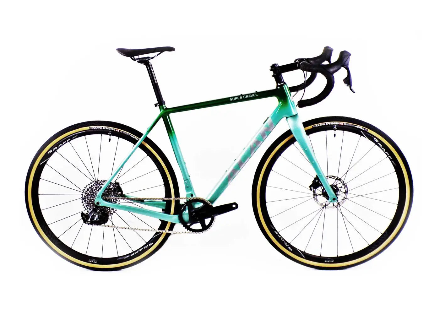 ALAN Super Gravel Carbon Frameset | SG4 Green Fade