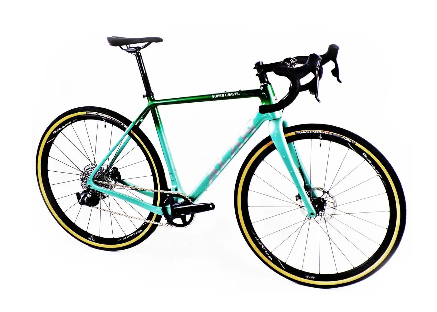 ALAN Super Gravel Carbon Frameset | SG4 Green Fade