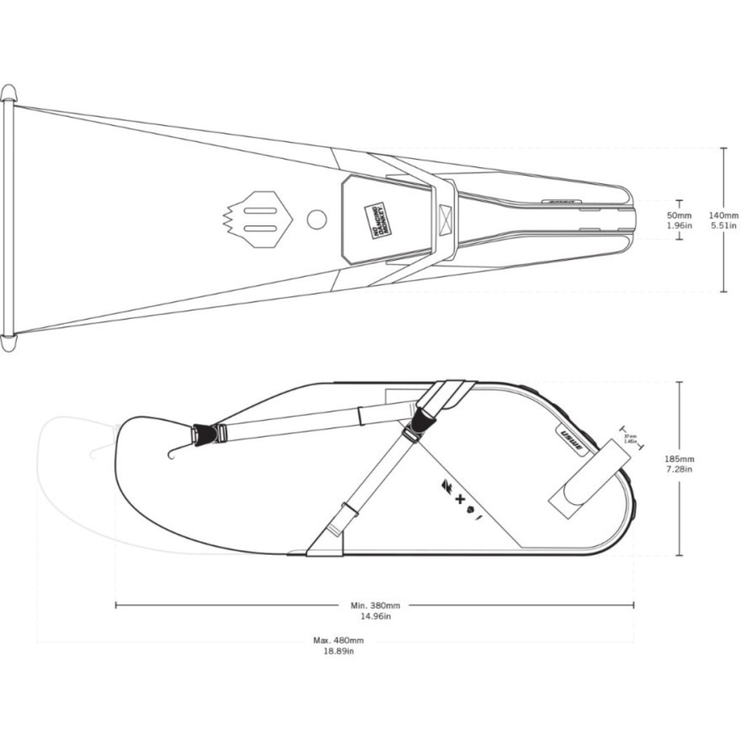 USWE Roll-Top Saddle Bag