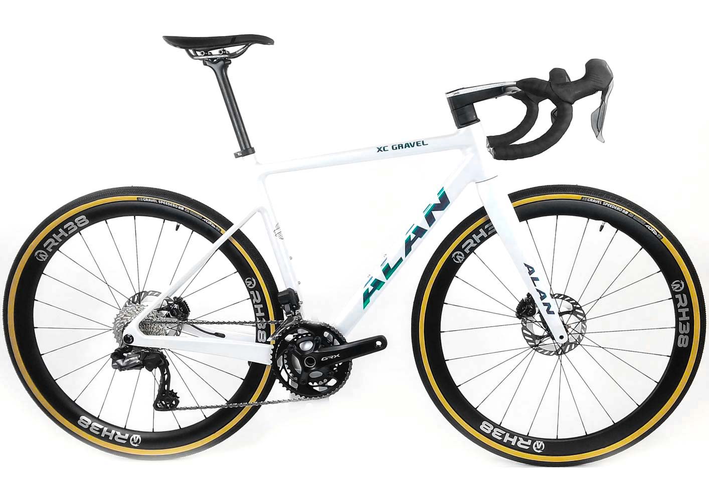 ALAN XC Gravel Carbon Modell | RC7 EMERALD WHITE | Rival XPLR AXS 1x12 Speed