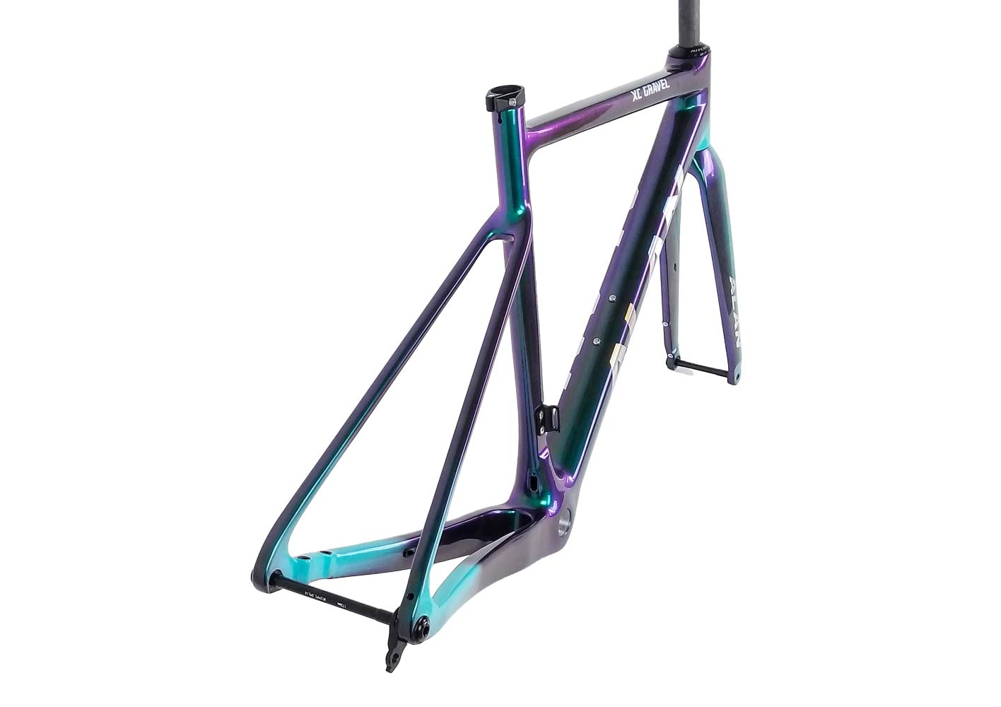 ALAN XC Gravel Carbon Frameset | RC8 white EMERALD PURPLE