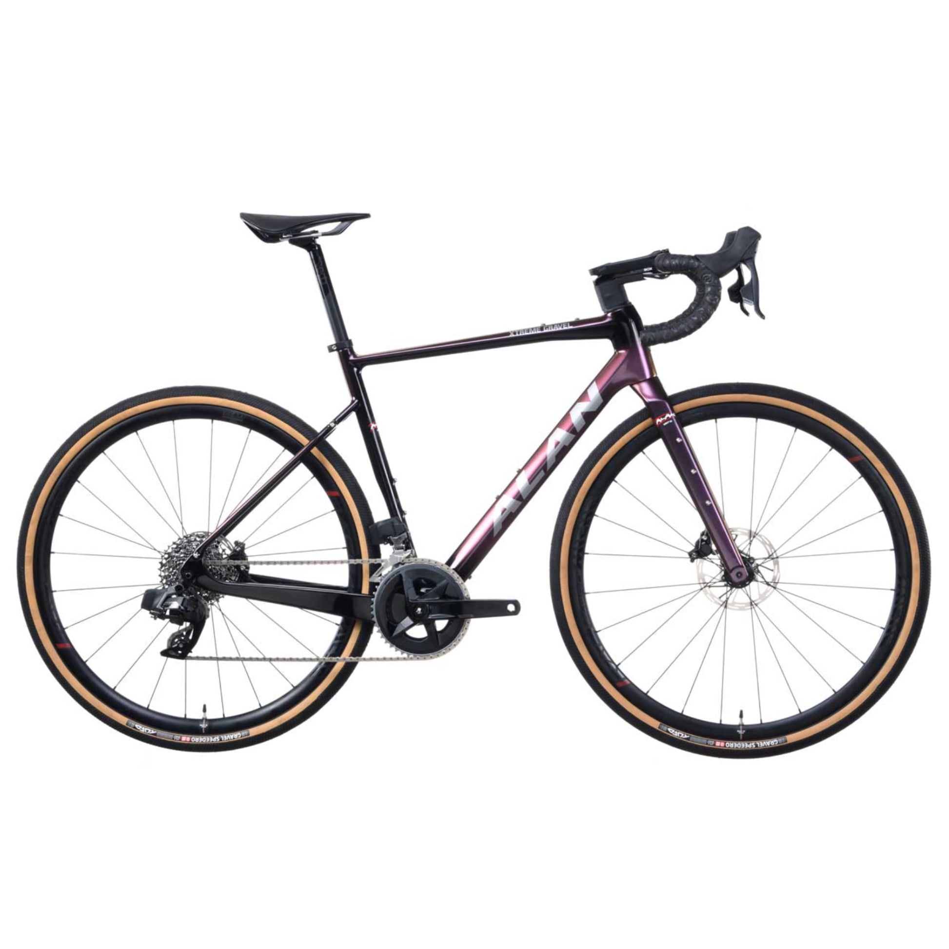 galano gravel bike ALAN Xtreme Gravel Carbon Bike | XG4 Golden Purple