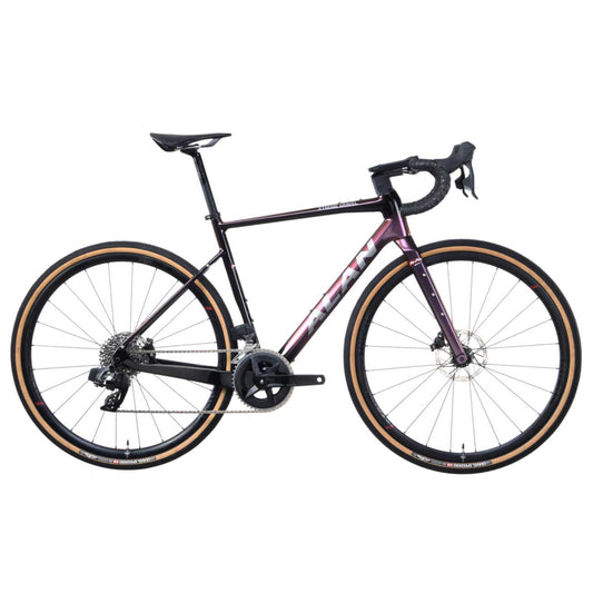 ALAN Xtreme Gravel Carbon Bike | XG4 Golden Purple | Rival AXS XPLR 2x12 Speed