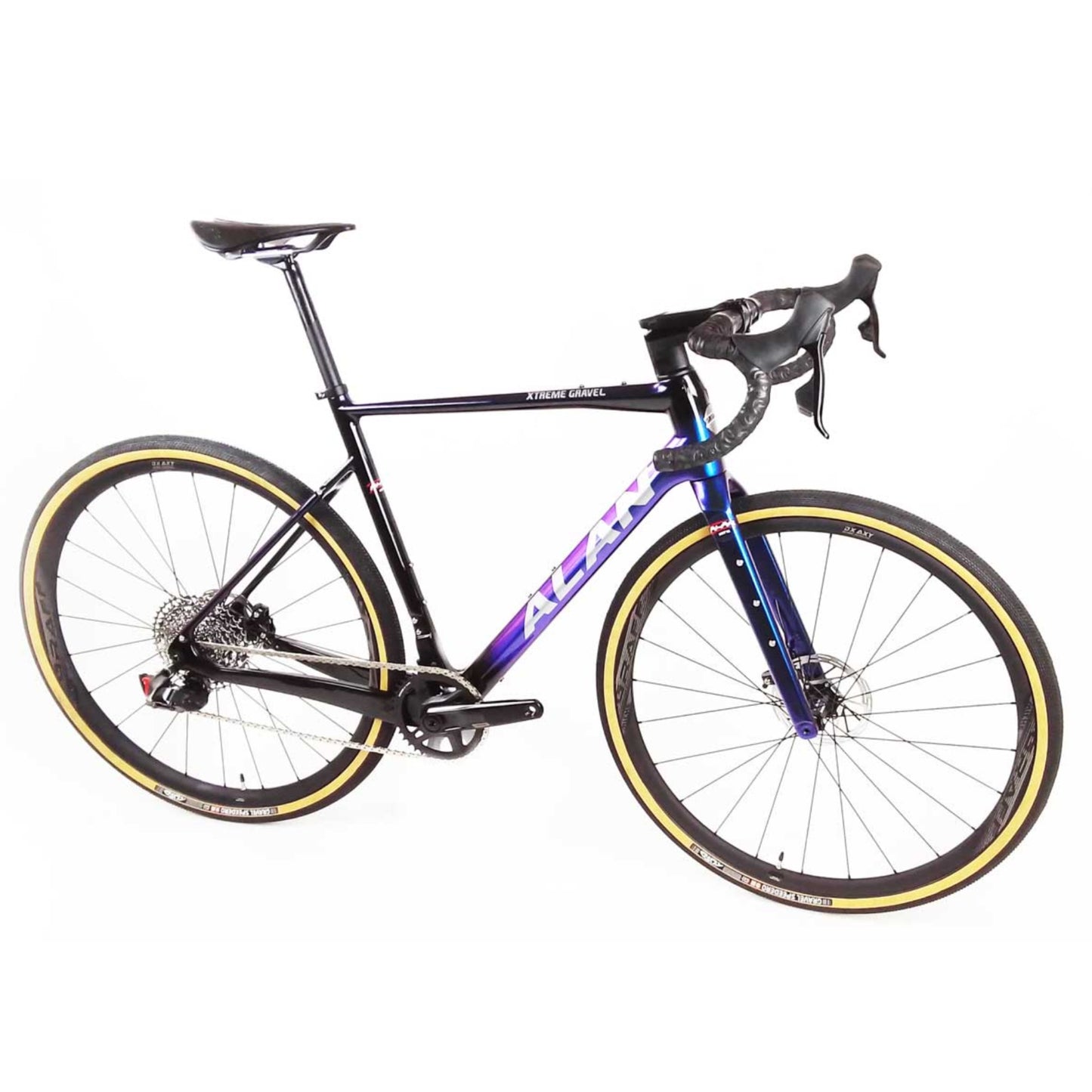 ALAN Xtreme Gravel Carbon Bike | XG5 Blue/Purple | Rival AXS XPLR 1x12 Speed