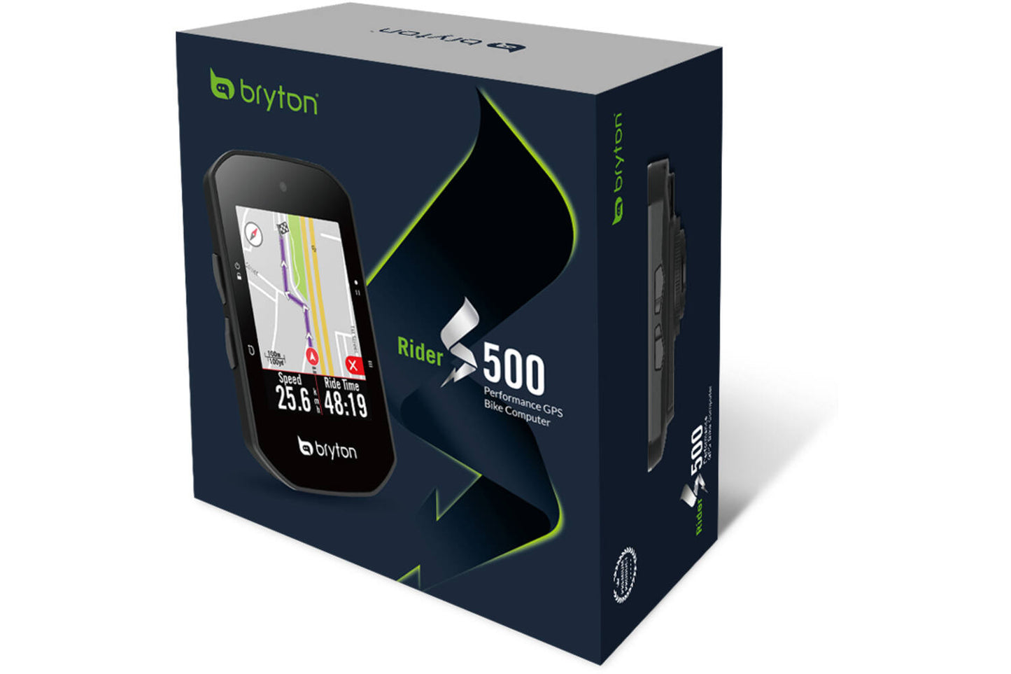 Bryton - Rider S500 T GPS Bike Computer Includes Heart Rate Strap and Cadence Sensor ANT+ / Bluetooth