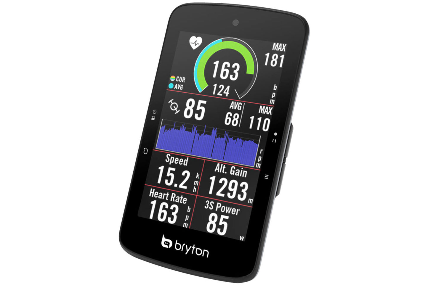 Bryton - Rider S800 T GPS Bike Computer Includes Heart Rate Strap and Cadence Sensor ANT+ / Bluetooth