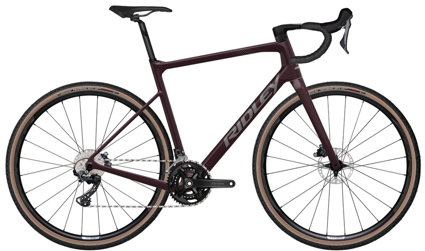 Ridley GRIFN Gravel Bike |  Dark Plum Metallic | GRX600 2x12 Speed