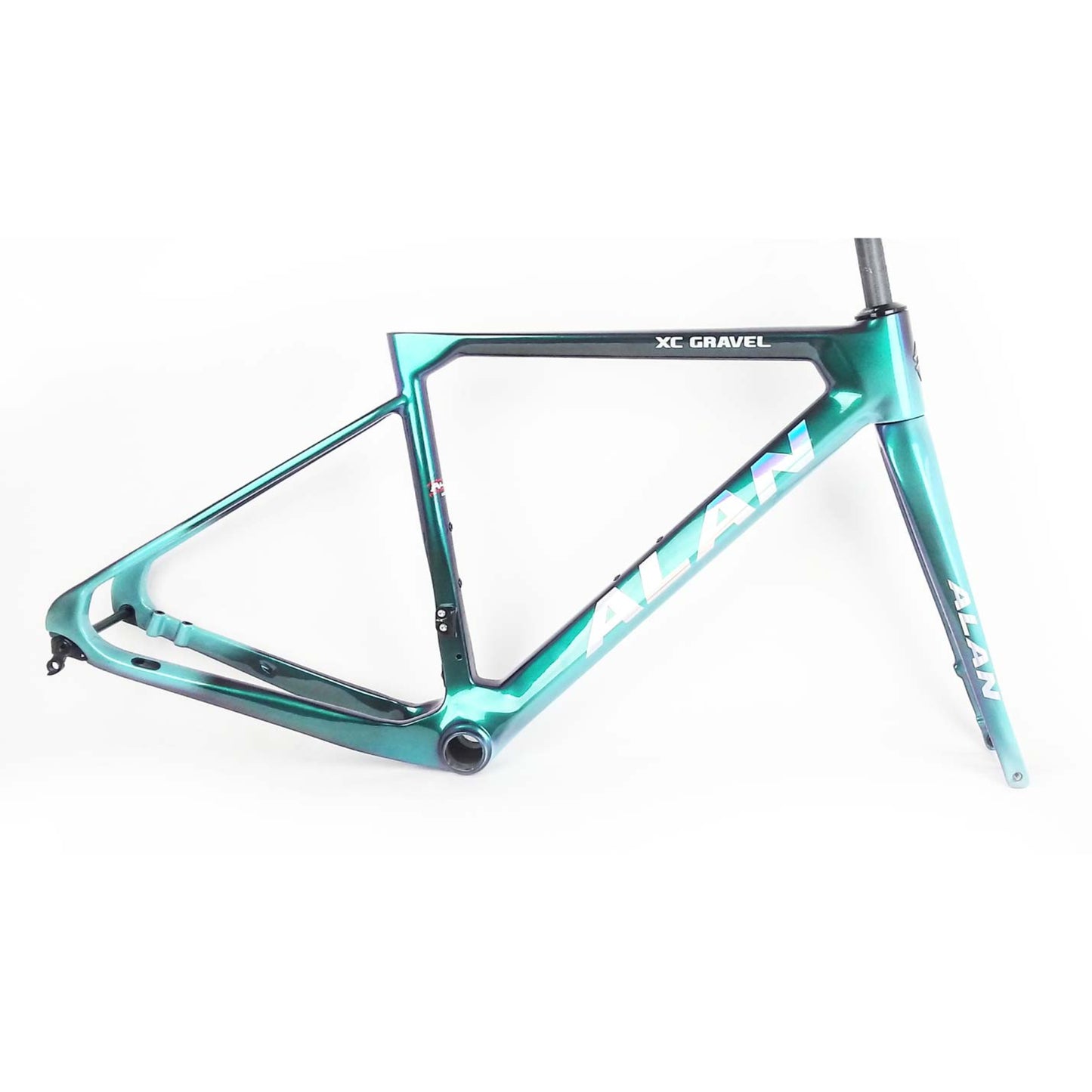 ALAN XC Gravel Carbon | XCG1 Green Purple/Turquoise | Rival XPLR AXS 1x12 Speed