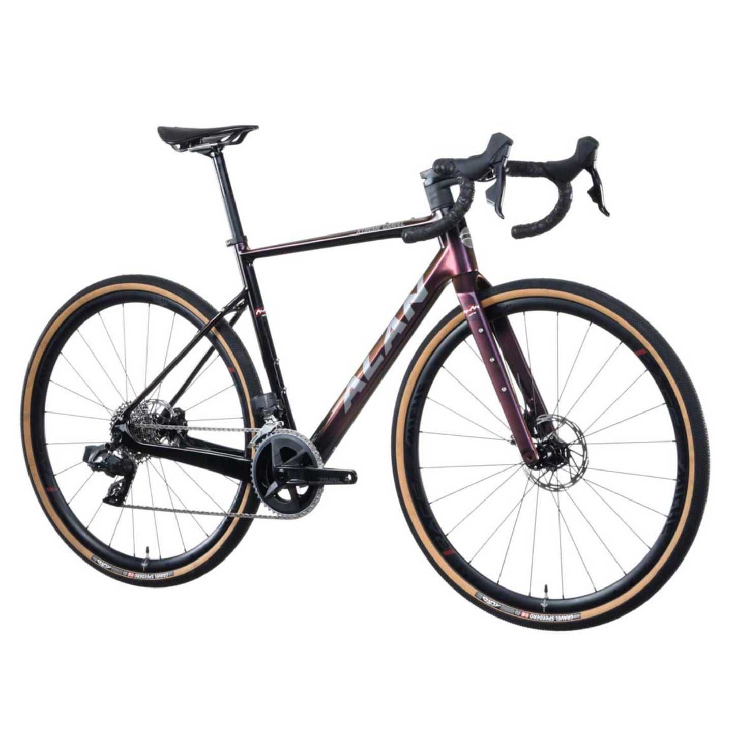 ALAN Xtreme Gravel Carbon Bike | XG4 Golden Purple | Rival AXS XPLR 2x12 Speed